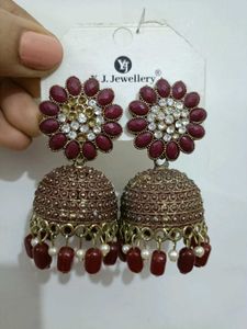 Traditional Indian Jhumka Earrings