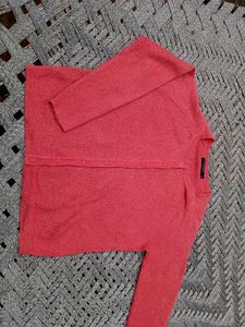 Coral Knit Top