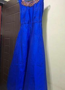 Royal Blue Embellished Gown