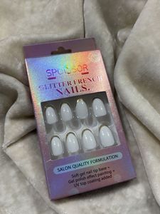 Glitter French Nails