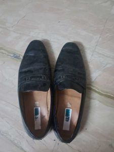 Men's Black Leather Loafers