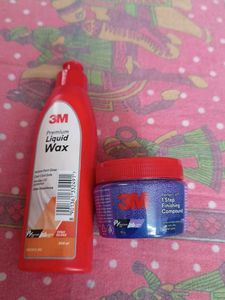3M  premium liquid Wax and 1 Step finishing Compou