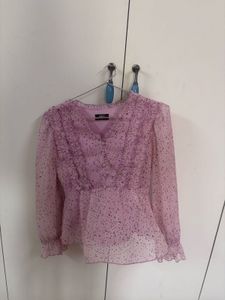 Floral Sheer Long Sleeve Top
