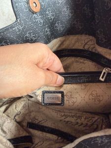 Guess 1981 Monogram Tote Bag - Black