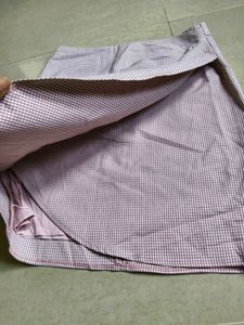 Gingham Pattern Skirt from korea