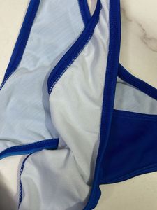 New Blue Ombre Swimsuit with Skirt