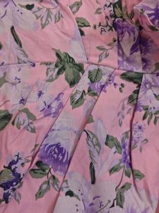 Floral Print Puff Sleeve Mini Dress