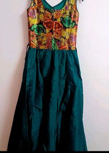 Floral Green Dress
