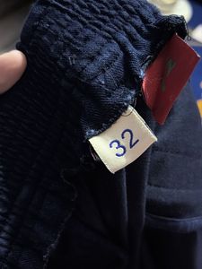 Navy Blue Wide Leg Pants