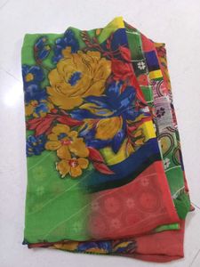 2 combo floral Saree