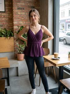 Elegant Purple Camisole Top