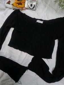 Black Crop Top💅🏻