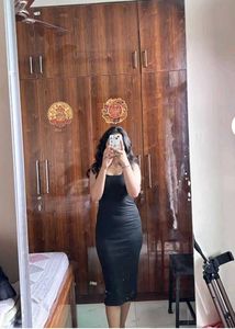 Sleek Black Square Neck Maxi Dress