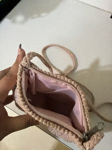 Chic Crochet Sling Bag
