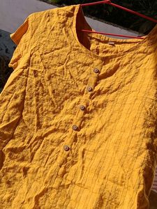 Mustard Kurti For Women