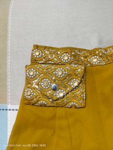 Stunning Mustard Lehenga Choli Set