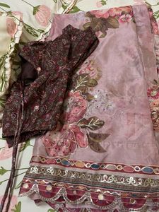 organza soft saree