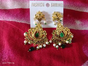 Exquisite Gold-Tone Ethnic Earrings