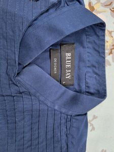 Designer Navy Blue Shirt
