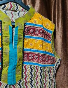 Vibrant Ethnic Sleeveless Kurti