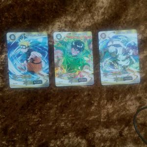 3 naruto cards
