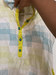 Patterned Sleeveless Casual Dress