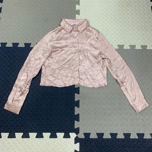 Satin Collared Button-Up Shirt ⭐️