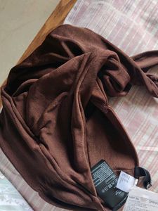 H&amp;M Brown Halter Neck Top