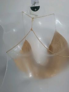 Short Sequin Backless Crop Top