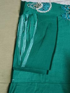 Embroidered Kurta Set with Dupatta (unstitched)