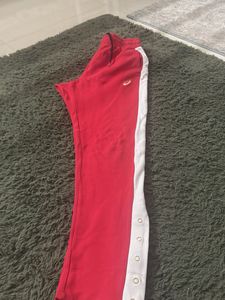 authentic Asics Snap Button Track Pants