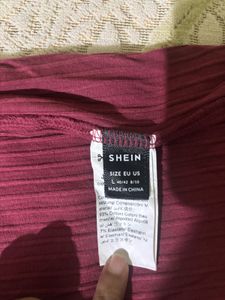 Shein Off-Shoulder Button-Up Ribbed Dress