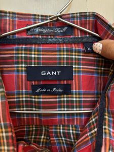 GANT Red Plaid Button-Down Shirt