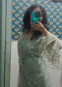 Ice Blue Designer Gown