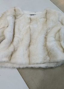 Faux Fur Cropped Jacket top
