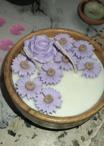 Floral Candle Set Of 2