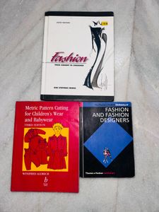3 Fashion Design & Pattern Cutting Books