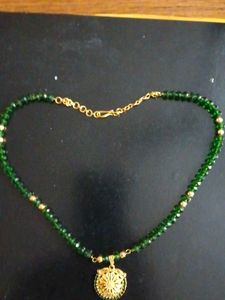 Elegant Green Beaded Necklace