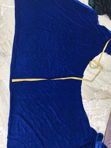 Royal Blue Velvet fabric piece