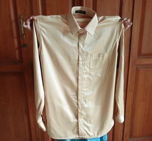 Shiny Light Yellow Medium Size Shirt