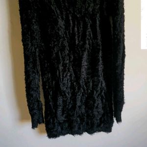 Fuzzy Black top/dress