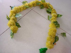 Vibrant Yellow Flower Garland