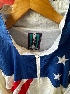Vintage US flag windbreaker jacket