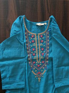 Elegant Teal Kurta Set with Dupatta