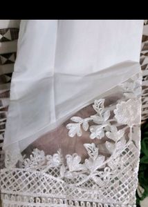 Black &amp; White Embroidered Kurti