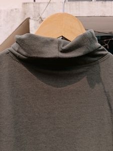 Olive Green Turtleneck Long Sleeve Top