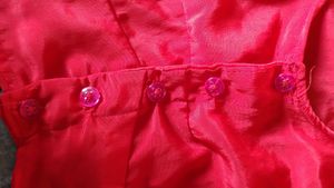 Vibrant Pink Ethnic Blouse with Button Detail