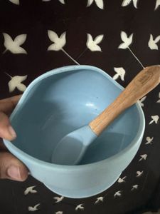 baby feeding spoon and bowl set