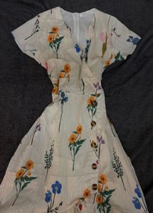 vintage summery unique printed dre