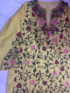 Floral Embroidered Kurta